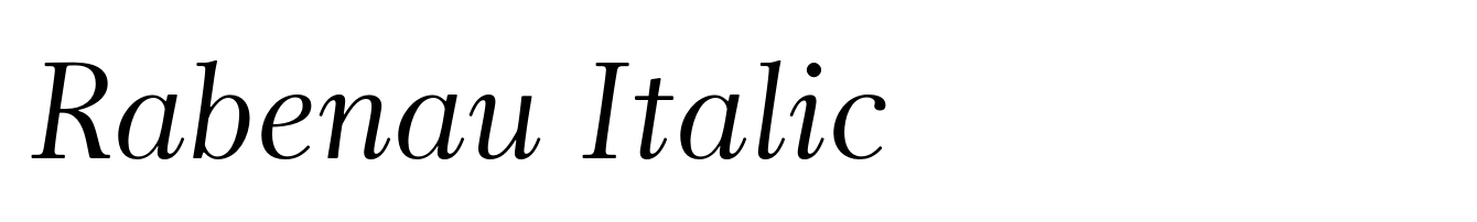 Rabenau Italic